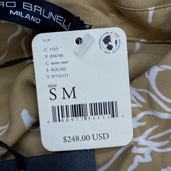 NEW PIETRO BRUNELLI Vittoria Floral Maternity Mini Dress – Neutral Beige – S - Picture 3 of 11